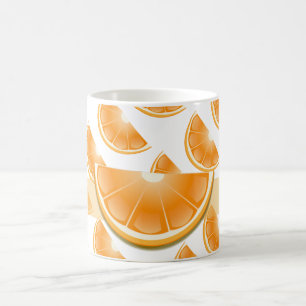 Tasse orange d'art d'amusement !
