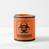 Tasse orange de "Biohazard" (Centre)