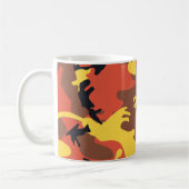 Tasse orange de camouflage (Gauche)