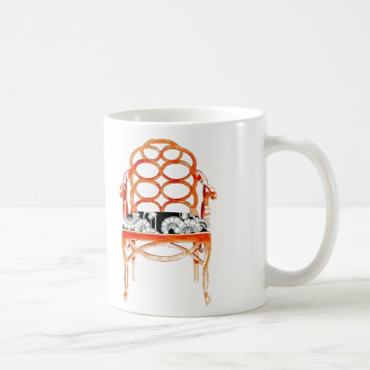 Tasse orange de chaise (Droite)