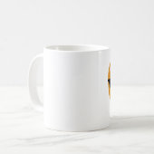 Tasse orange de chat de hippie (Devant gauche)