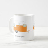 Tasse orange de profondément satisfait (Devant gauche)