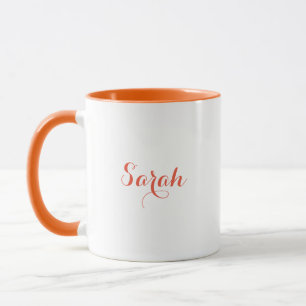 Tasse orange de Sarah
