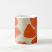 Tasse orange d'impression de fleur (Centre)