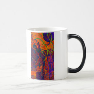 Tasse orange effrontée de chat