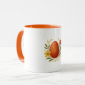 Tasse Orange - Joyeuses Pâques (Devant gauche)