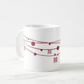 Tasse orientale de mariage de doubles lanternes de (Devant gauche)