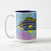 Tasse orientale de poissons de récif de Sweetlips (Gauche)