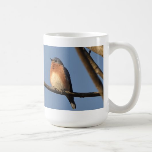 Tasse orientale d'oiseau bleu (Droite)