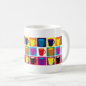 Tasse orientée blanche "d'art de bruit" (Devant droit)