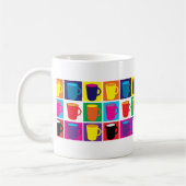 Tasse orientée blanche "d'art de bruit" (Gauche)