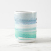 Tasse orientée d'aquarelle de décor d'océan de (Centre)