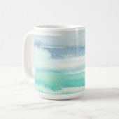 Tasse orientée d'aquarelle de décor d'océan de (Devant gauche)