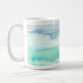 Tasse orientée d'aquarelle de décor d'océan de (Gauche)