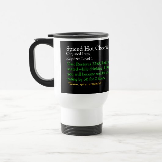 Tasse orientée épicée de Warcraft de chocolat (Gauche)