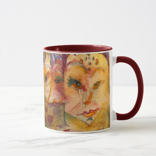 Tasse originale d'aquarelle des dames I (Droite)