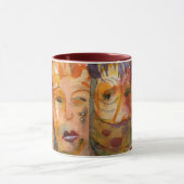 Tasse originale d'aquarelle des dames I (Centre)
