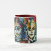 Tasse originale d'aquarelle des dames II (Centre)
