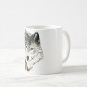 Tasse originale d'art de loup (Devant droit)