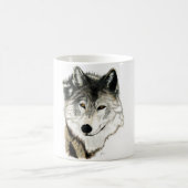 Tasse originale d'art de loup (Centre)