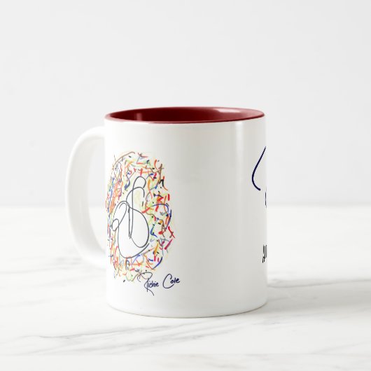 Tasse originale d'art de Richie Cole (Devant gauche)