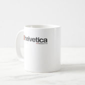 Tasse originale de logo de LoveHelvetica (Devant gauche)