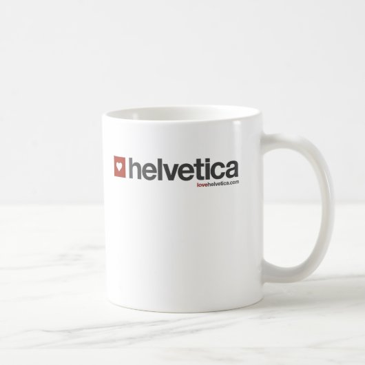 Tasse originale de logo de LoveHelvetica (Droite)