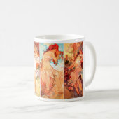 Tasse originale de Mucha de quatre séries de (Devant droit)