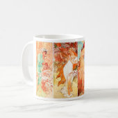 Tasse originale de Mucha de quatre séries de (Devant gauche)