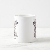 Tasse ornée vintage 'N' (Centre)