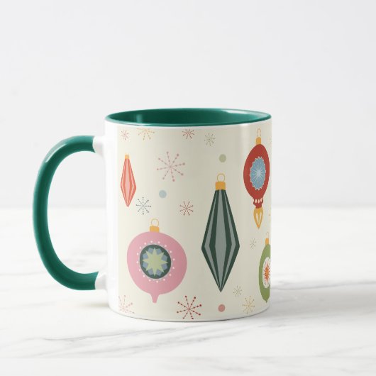 Tasse Ornement Rétro Vintage (Gauche)