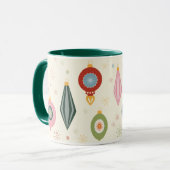 Tasse Ornement Rétro Vintage (Devant gauche)