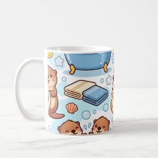 Tasse Otter Bubble Bath – Motif Mignon et Cosy
