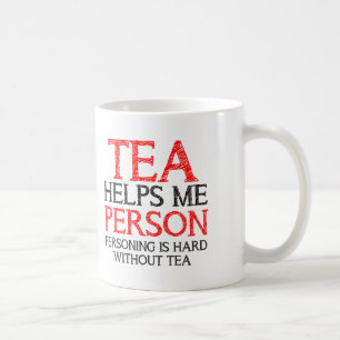 Tasse ou mug de voyage drôle de personne buvant du