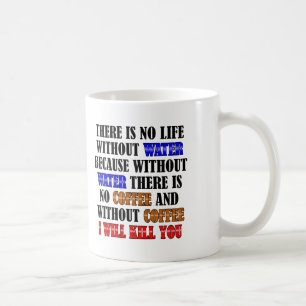 Tasse ou Mug de Voyage Drôle "Le Café C'est La Vie