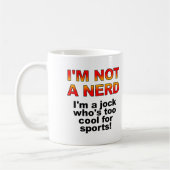 Tasse ou mug drôle de sportif intello (Gauche)