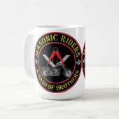 Tasse ou stein maçonnique de cavaliers (Devant gauche)