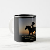 Tasse ou tasse de café de tour de coucher du (Devant gauche)