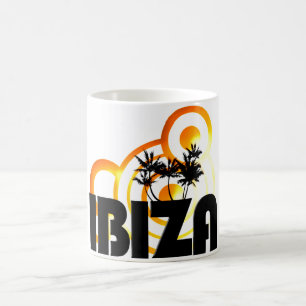 tasse ou tasse de coucher du soleil de vacances du