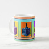 Tasse ou tasse de Dreidels d'art de bruit (Devant gauche)