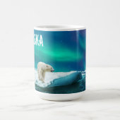 Tasse Ours Polaire Aurore Boréale Alaska (Centre)