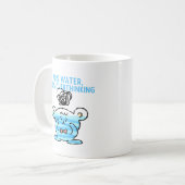 Tasse Ours Suranalyse – 70 % Eau, 100 % Pensées (Devant gauche)