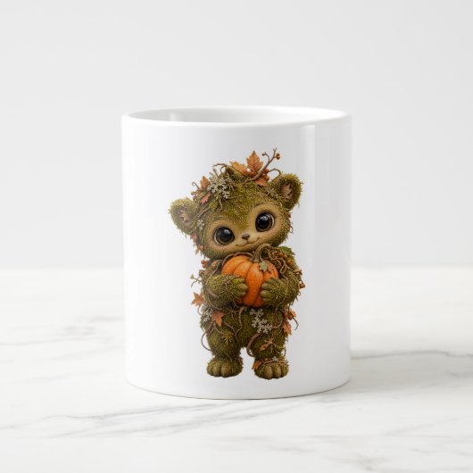 Tasse Ourson Mousse Citrouille Mignonne (Devant)