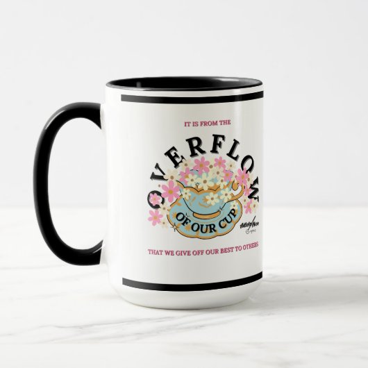 Tasse OVERFLOW conçue par Adiela Akoo (Gauche)