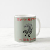 Tasse païenne rationnelle païenne de loup (Devant droit)