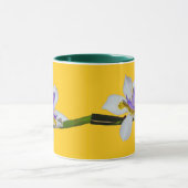 Tasse - Paire de lys sur fond jaune (Centre)