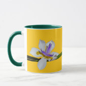Tasse - Paire de lys sur fond jaune (Gauche)