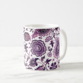 Tasse Paisley Violet (Devant droit)