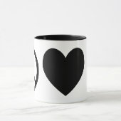 Tasse Paix, Amour & Pélicans (Centre)