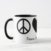 Tasse Paix, Amour & Vélos (Gauche)